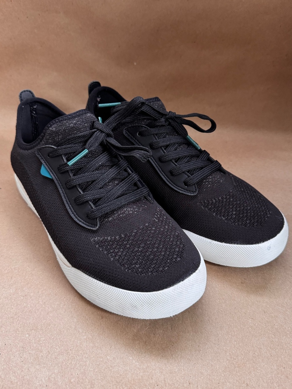 Vessi Weekend Classic Waterproof Sneaker Asphalt Black with White Sole. Size 9